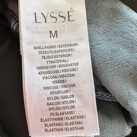 Lysse Blue Floral Leggings Size Medium - Picture 5 of 6